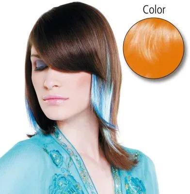 Balmain Straight Fantasy 45cm fresh orange 10 St&uuml;ck Echthaar