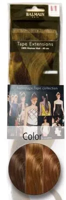 Balmain Tapeextensions 40cm warm caramel 2 St&uuml;ck Echthaar