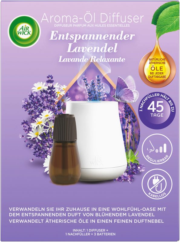 AIR WICK Aroma-&Ouml;l Diffuser Set 3245358 inkl. Lavendel&ouml;l 20 ml