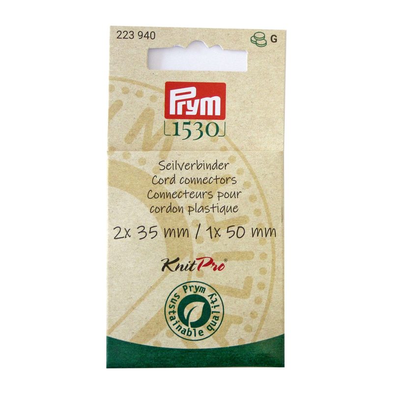 Prym 1530 Seilverbinder f&uuml;r Nadeln 2 x 35 mm, 1 x 50 mm