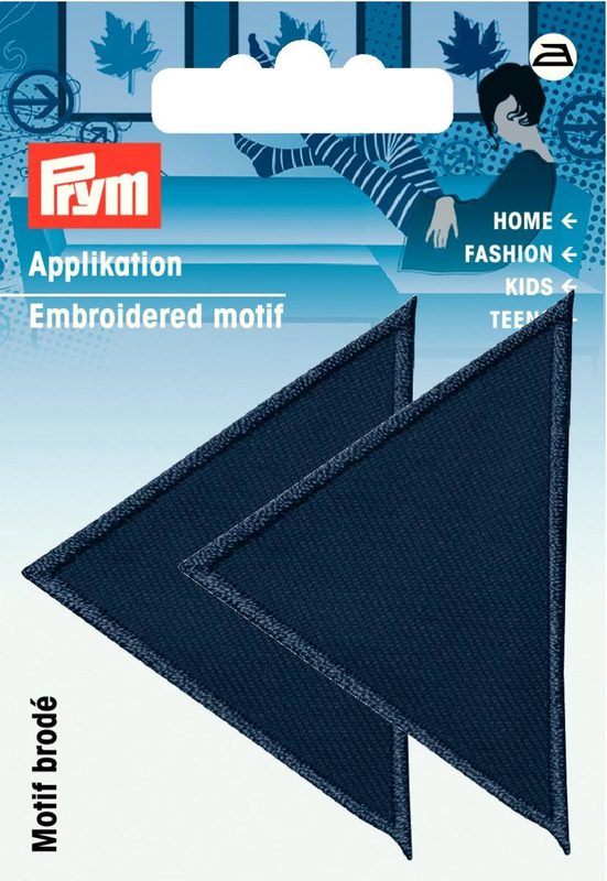 Prym Applikation Dreiecke gross, dunkelblau