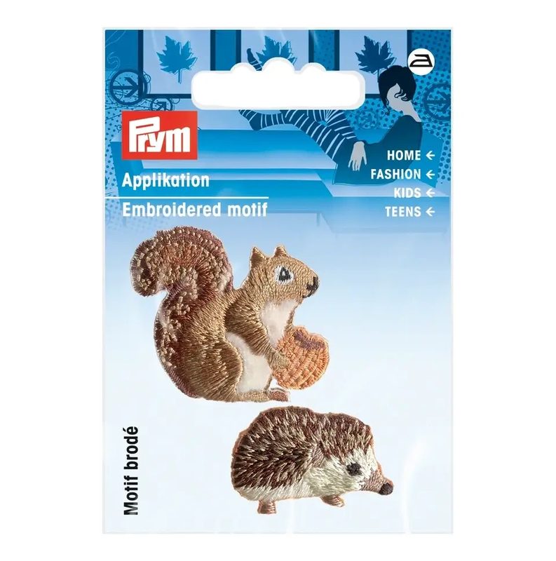 Prym Applikation Igel + Eichh&ouml;rnchen