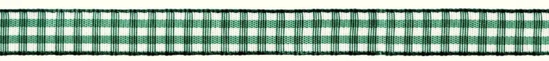 Prym Dekoband kariert, gr&uuml;n & weiss 10 mm, Coupon 4 m