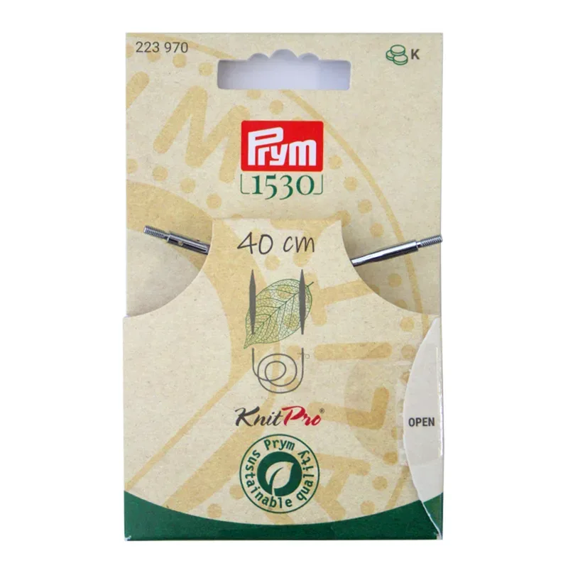 Prym 1530 Seil & Zubeh&ouml;r f&uuml;r Rundstricknadeln 40 cm
