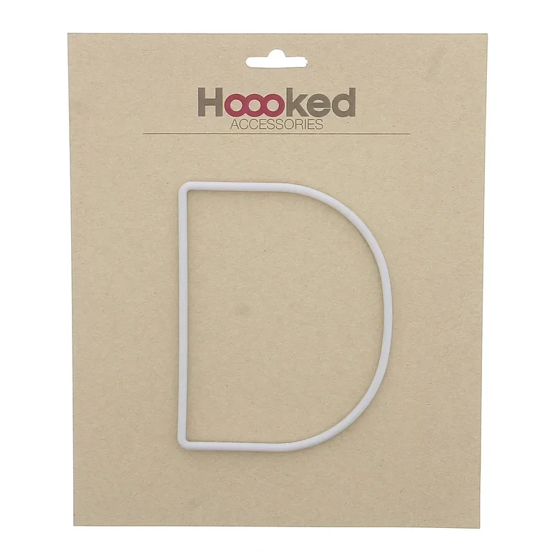 Hoooked Rahmen Buchstabe D recyceltem Kunststoff