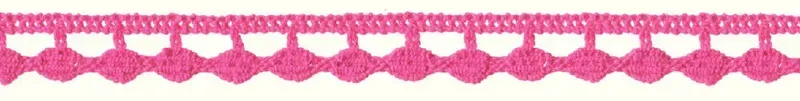 Prym Kl&ouml;ppelspitze, pink 10 mm, Coupon 2 m