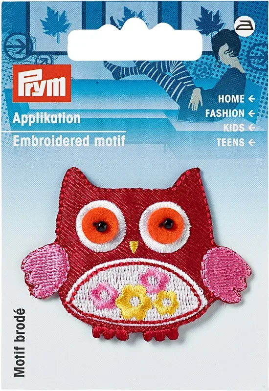Prym Applikation Eule, rot