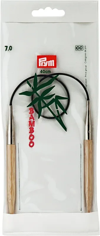 Prym Rundstricknadel Bambus 7.00 mm, 40 cm, Beutel