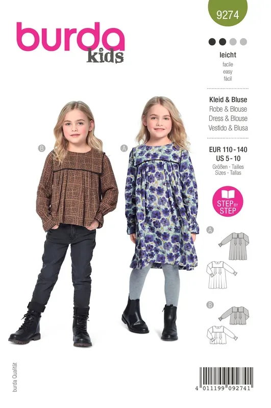 Burda Schnittmuster, Bluse & Kleid