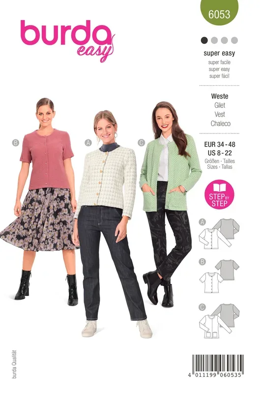 Burda Schnittmuster, Cardigan