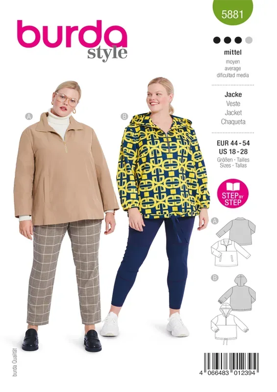 Burda Schnittmuster, Jacke