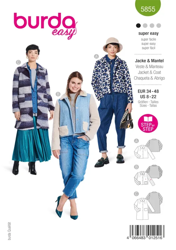 Burda Schnittmuster, Jacke & Mantel