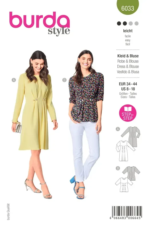 Burda Schnittmuster, Kleid & Bluse
