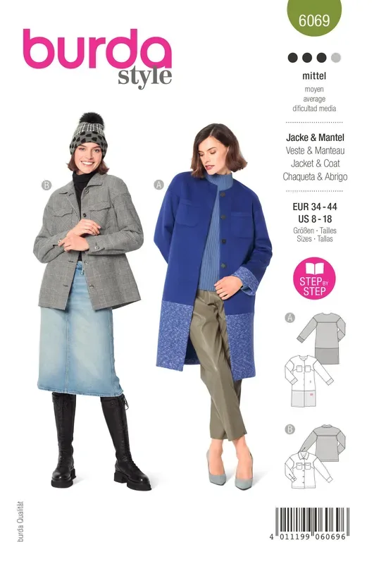 Burda Schnittmuster, Mantel & Jacke