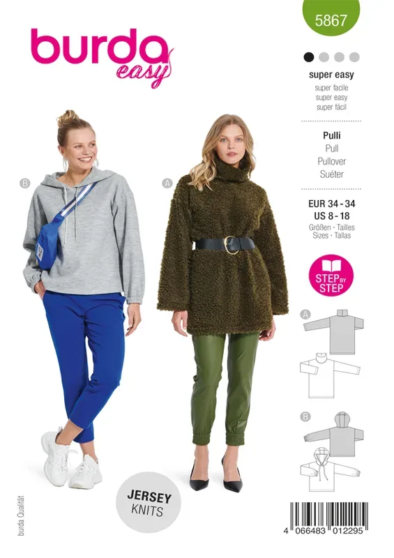 Burda Schnittmuster, Pullover