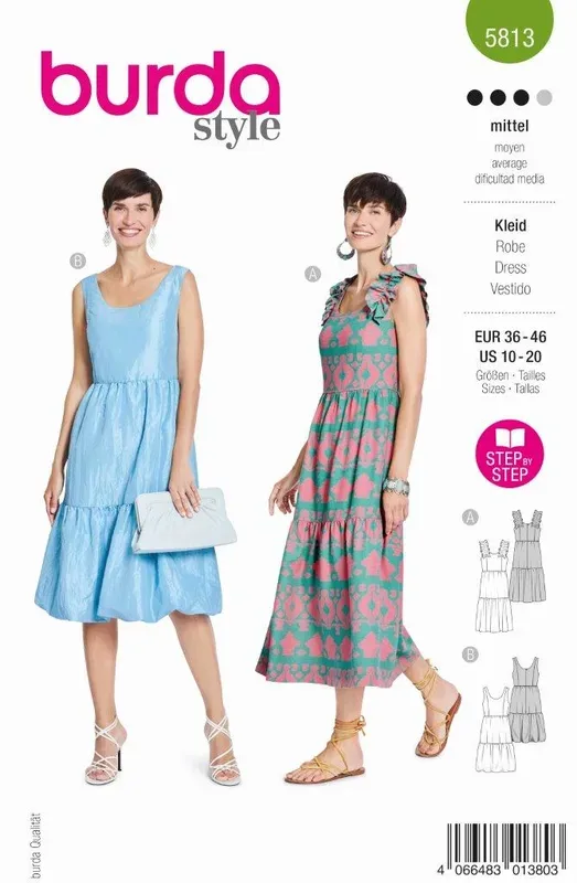 Burda Schnittmuster, Kleid