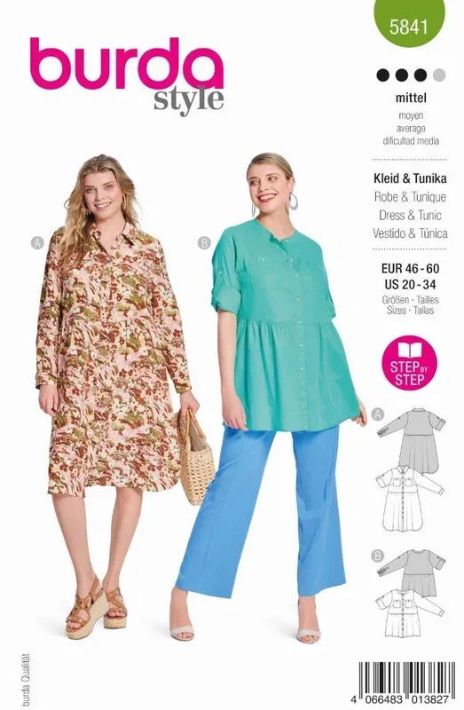 Burda Schnittmuster, Kleid & Tunika