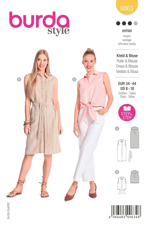 Burda Schnittmuster, Kleid & Bluse