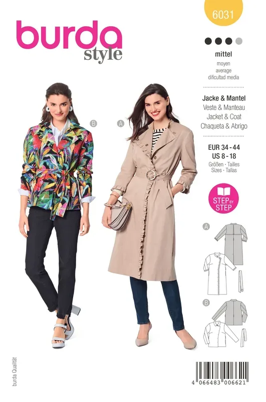 Burda Schnittmuster, Mantel & Jacke