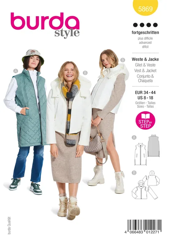 Burda Schnittmuster, Weste & Jacke