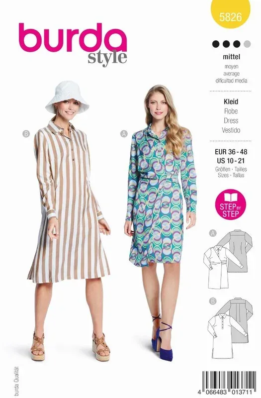 Burda Schnittmuster, Kleid
