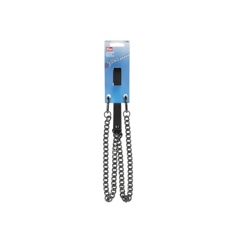 Prym Taschenkette Madonna, schwarz & gunmetal