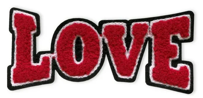 Prym Applikation Label Love, rot