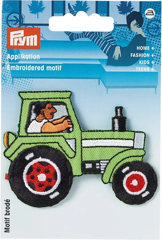 Prym Applikation Traktor, gr&uuml;n