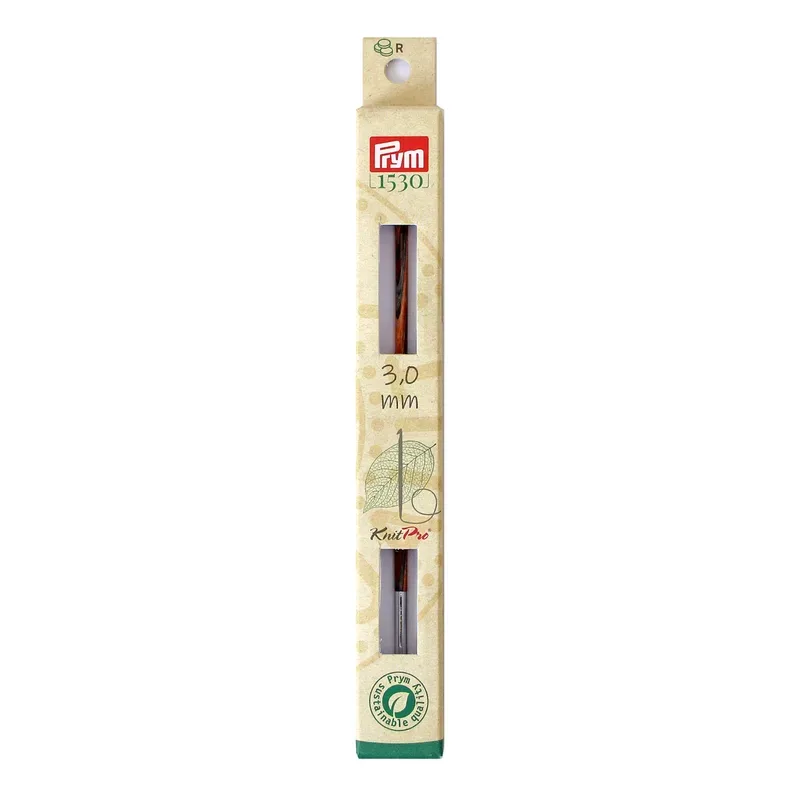 Prym 1530 Tunesische H&auml;kelnadelspitze 3.00 mm, Birkenholz
