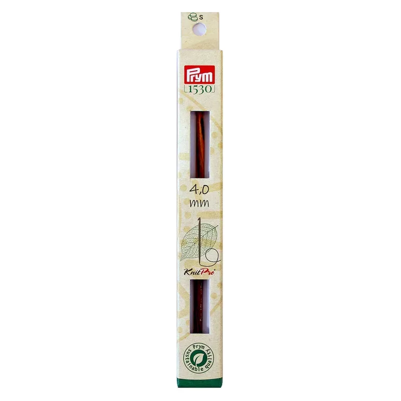 Prym 1530 Tunesische H&auml;kelnadelspitze 4.00 mm, Birkenholz