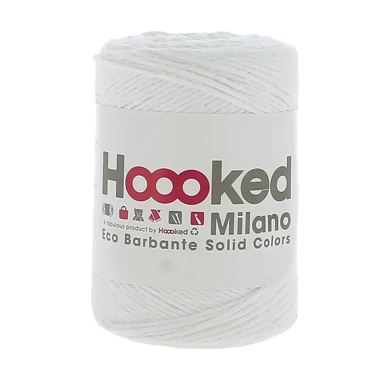 Hoooked Milano Eco Barbante, Lotus Kn&auml;uel 200 g, 204 m, 85 % recyceltes CO