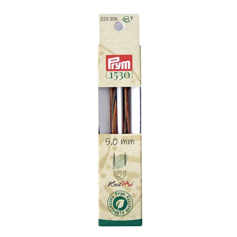 Prym 1530 Nadelspitzen lang 5.00 mm, 11.6 cm, Birkenholz
