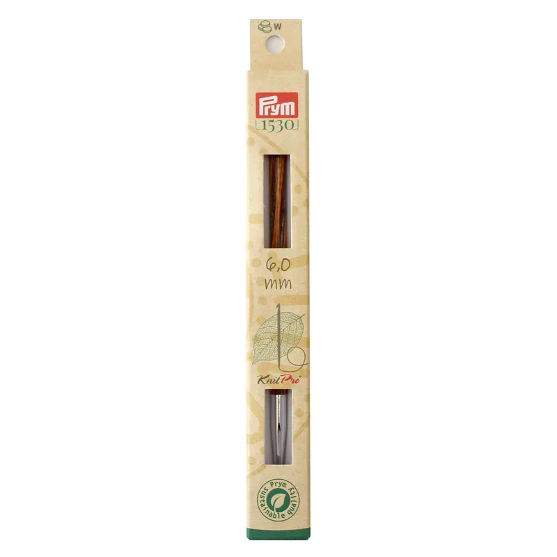Prym 1530 Tunesische H&auml;kelnadelspitze 6.00 mm, Birkenholz