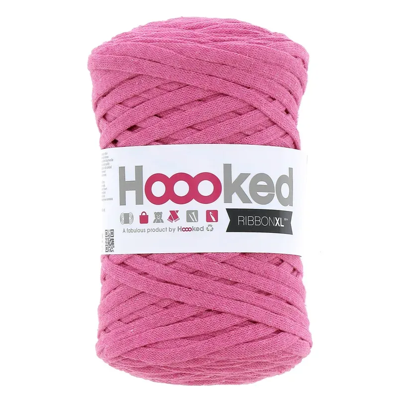 Hoooked RibbonXL, Bubblegum Pink Kn&auml;uel 250 g, 120 m