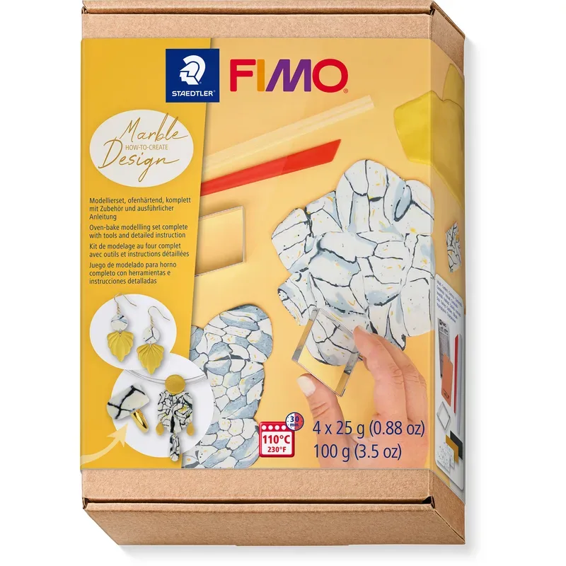 FIMO Modelliermasse 4x25g 8025HTC5 Marble Design