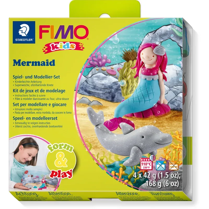 FIMO - Modelliermasse, Mermaid, 15.5X15.6X2.2CM, Multicolor