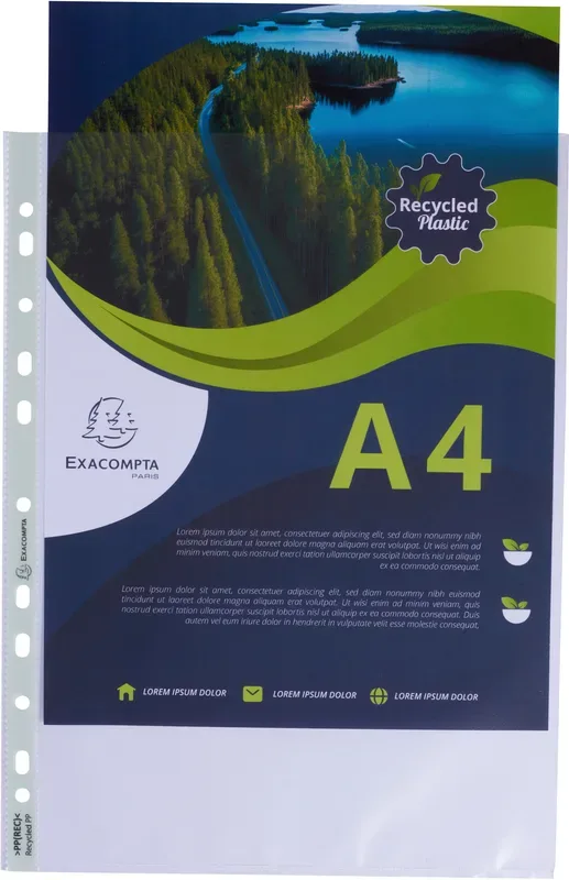 EXACOMPTA Zeigetasche A4 5320E transparent 60my recycling