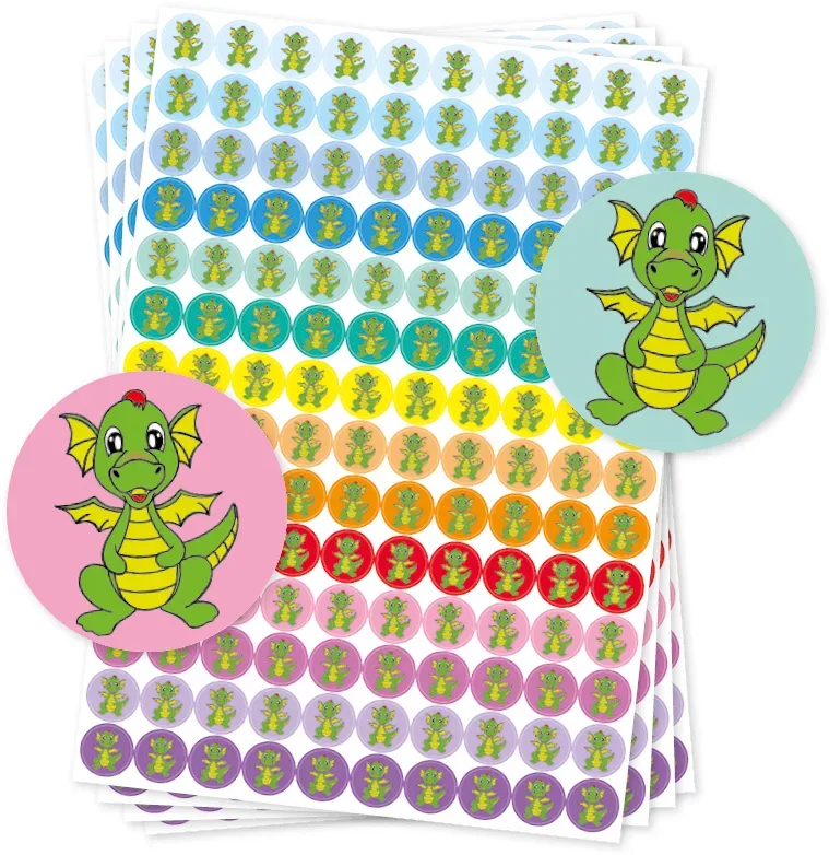 TIMETEX Belobigungs-Aufkleber 62652 Drache 560 St&uuml;ck