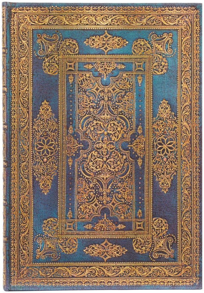 PAPERBLANKS Notizbuch Blue Luxe Midi PB9591-0 liniert, blau 144 Seiten