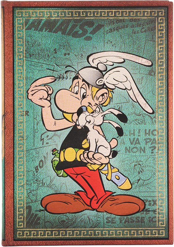 PAPERBLANKS Notizbuch Asterix Midi PB9699-3 liniert, blau 144 Seiten