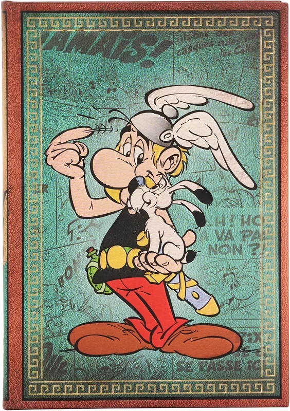 PAPERBLANKS Notizbuch Asterix Midi PB9699-3 liniert, blau 144 Seiten