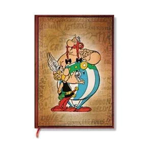 PAPERBLANKS Notizbuch Asterix & Ob. Midi PB9704-4 liniert, orange 144 Seiten