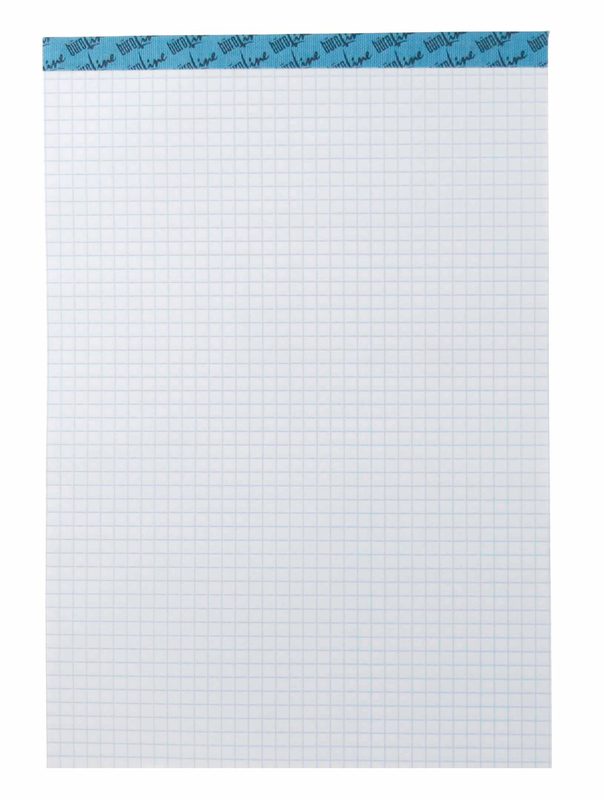 B&Uuml;ROLINE B&uuml;roblock weiss A7 725270 kariert, 70g, 4mm 100 Blatt
