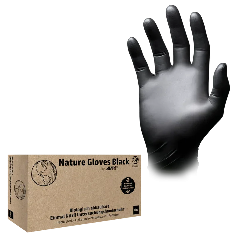 AMPri Nature Glove Nitrilhandschuh Black S 100 Stk.