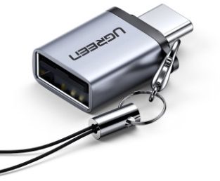UGREEN Adapter Cable Type C to USB 50283 3.0 A,Lanyard ,Gray,(BB)