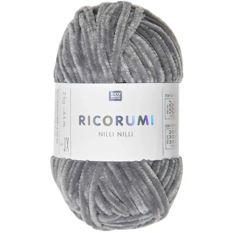 RICO-Design - Strickgarn, 25GCA65M, Grau
