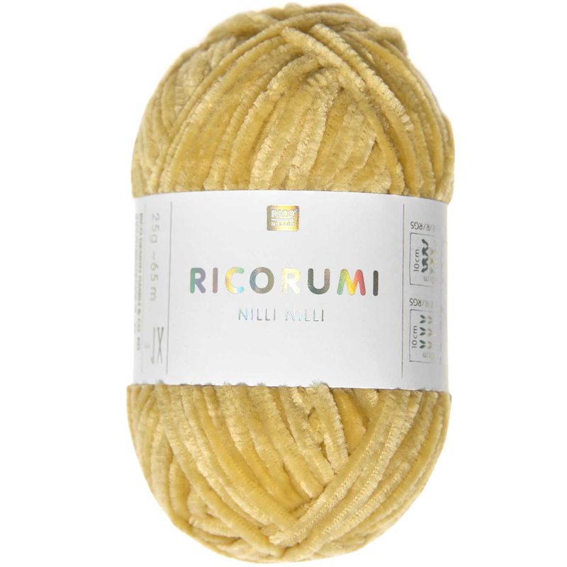 RICO-Design - Strickgarn, 25GCA65M, Senfgelb