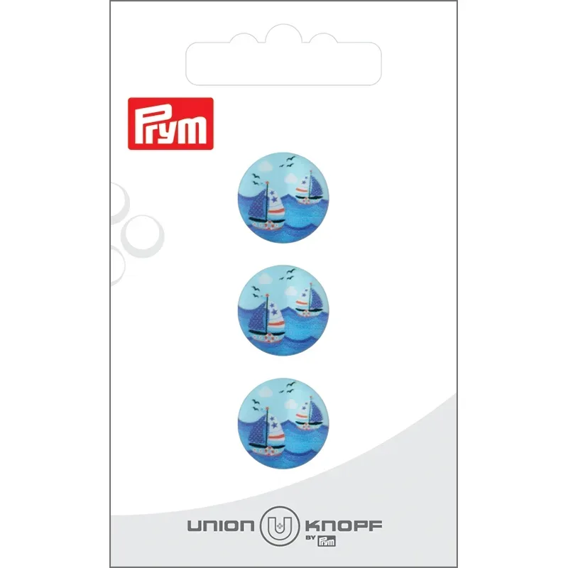 Union Knopf Poly-Knopf &Ouml;se Schiff, marine 15 mm, Karte 3 St&uuml;ck