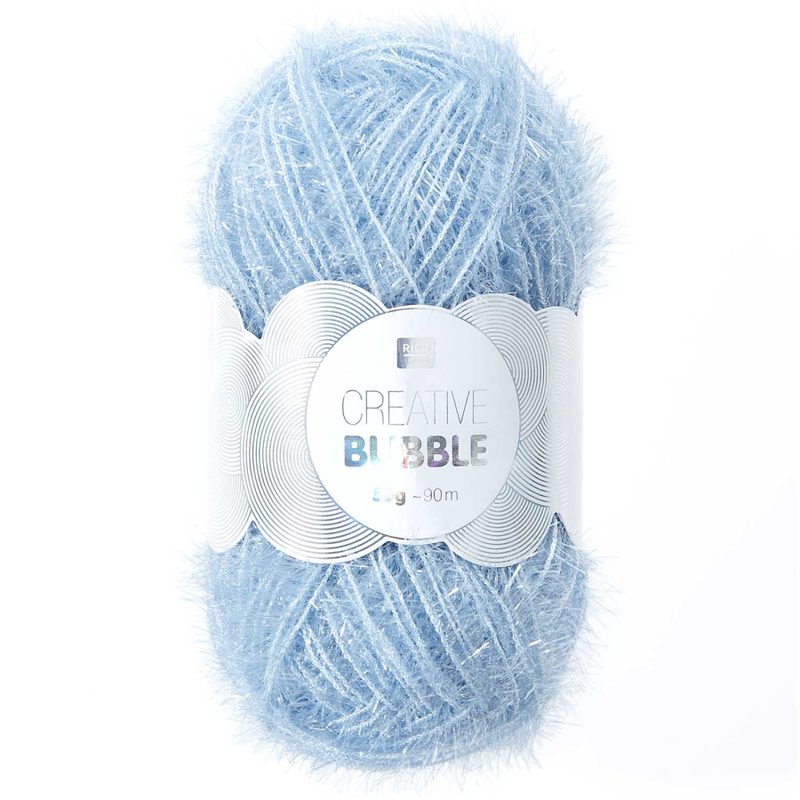 Rico Creative Bubble taubenblau 50 g, 90 m, 100 % PES