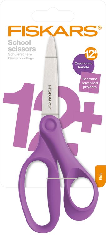 FISKARS Schulschere 18cm 1067857 violett, Rechtsh&auml;nder